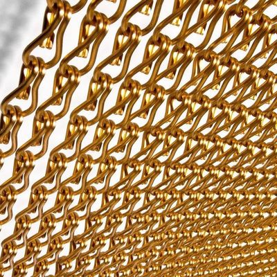 Easy Installation and Good Ventilation Aluminium Chain Fly Screen with Rails And Other Fittings Included