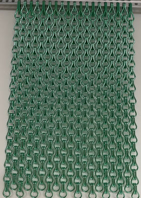 Measures 90x210cm Chain Link Wire Mesh Curtain Size  for Commercial Security Barriers