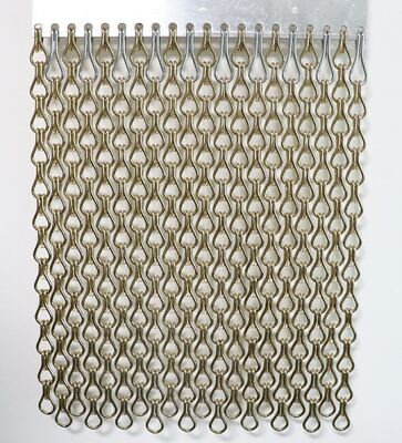 12x24mm Chain Size Aluminium Chain Link màn với 60% khu vực mở và đường kính dây 1,2mm để bảo vệ côn trùng