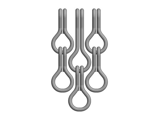 12x24mm Chain Size Aluminium Chain Fly Screen với diện tích mở 60% và đường kính dây 1,2mm để kiểm soát bay hiệu quả