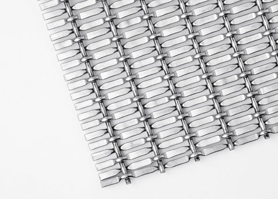 Mạ titan 5mm Vải lưới kim loại dệt 15m Ngăn phòng bằng kim loại trang trí