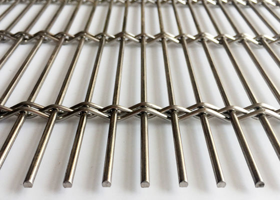 Mặt tiền trang trí bên ngoài bằng kim loại dệt kim loại SS304 cho lưới dệt kiến ​​trúc