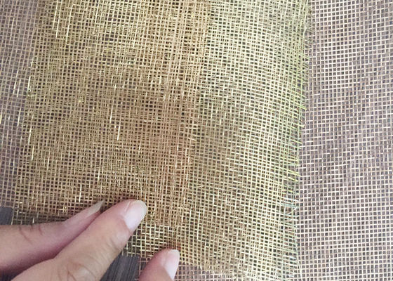 Kính kiến ​​trúc siêu mỏng lưới nhiều lớp bằng đồng thau dệt 0,5mm