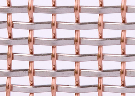 Màn hình lưới kim loại trang trí bằng đồng đỏ 8mm 8m Kim loại cứng cáp chống va đập