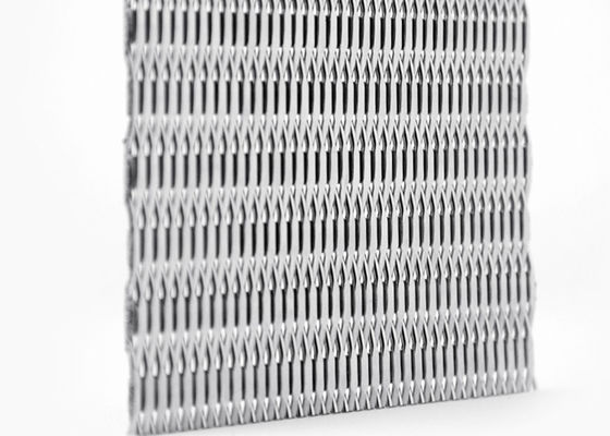 Chống ăn mòn Màn hình lưới kiến ​​trúc SS304 Mặt tiền lưới kim loại cứng