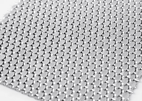 OEM 1.5mm Màn hình lưới kim loại trang trí 15ft Kiến trúc mặt tiền vải sợi thép