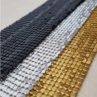 4mm Dia dệt kim loại nhôm vải Sequin chống trang trí nội thất Vách ngăn