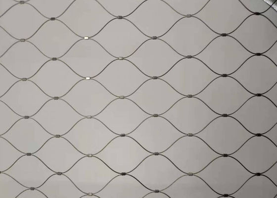 7x7 Lưới thép dệt tay chống cháy Hàng rào 60x60mm cho lan can cầu thang