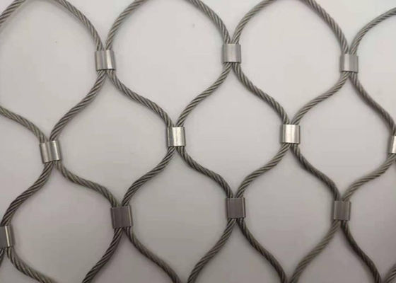 Dây cáp thép không gỉ linh hoạt thắt nút AISI 316 18x18cm Mở
