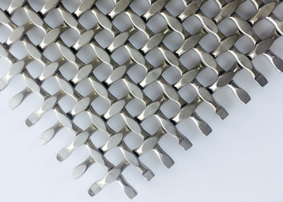 Biển hiệu nghệ thuật Đẹp 8m X4m Lưới dệt kiến ​​trúc Thép không gỉ 316