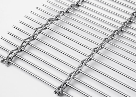 Kim loại dệt mặt bằng thép không gỉ 120m X 6m Đồ trang trí nội thất bằng lưới kiến ​​trúc