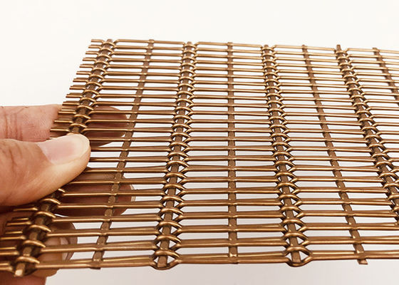 Lưới dệt trang trí bằng thép không gỉ 4mm Pvd để ốp tường màn hình