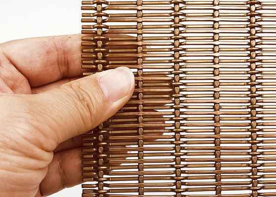 Lưới dệt trang trí bằng thép không gỉ 4mm Pvd để ốp tường màn hình