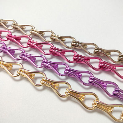 Nhựa nhôm dây chuyền móc móc nhà trang trí nhà kiểm soát dịch hại tùy chỉnh khách sạn ngăn chắn nhôm móc móc hạt rèm nhà sản xuất bán buôn