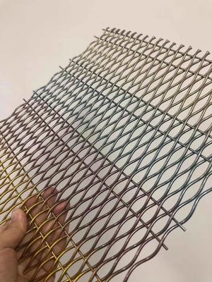 18mm Warp Pitch nhôm trang trí lưới dây lưới lưới cho cửa tủ