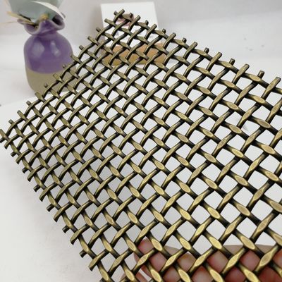 18mm Weft Pitch trang trí Woven Wire Mesh với tinh khiết dầu miễn phí và phẳng số 1