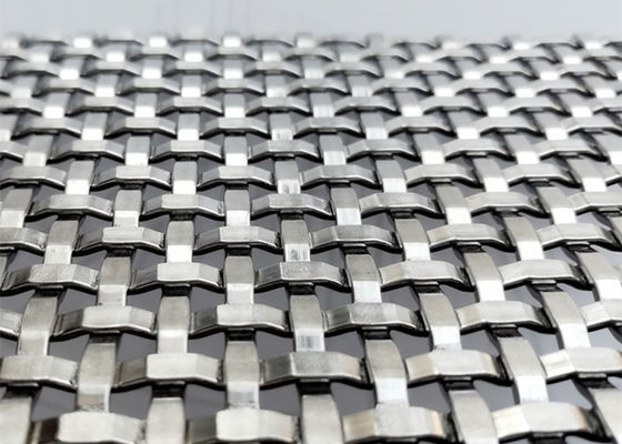 2 Mesh 400 Mesh Count Architectural Woven Wire Mesh Với 59% Vùng mở