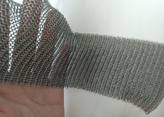 Trang trí Chainmail Ring Mesh Màn màn hình Mặt tiền Tòa nhà Màu sắc tự nhiên